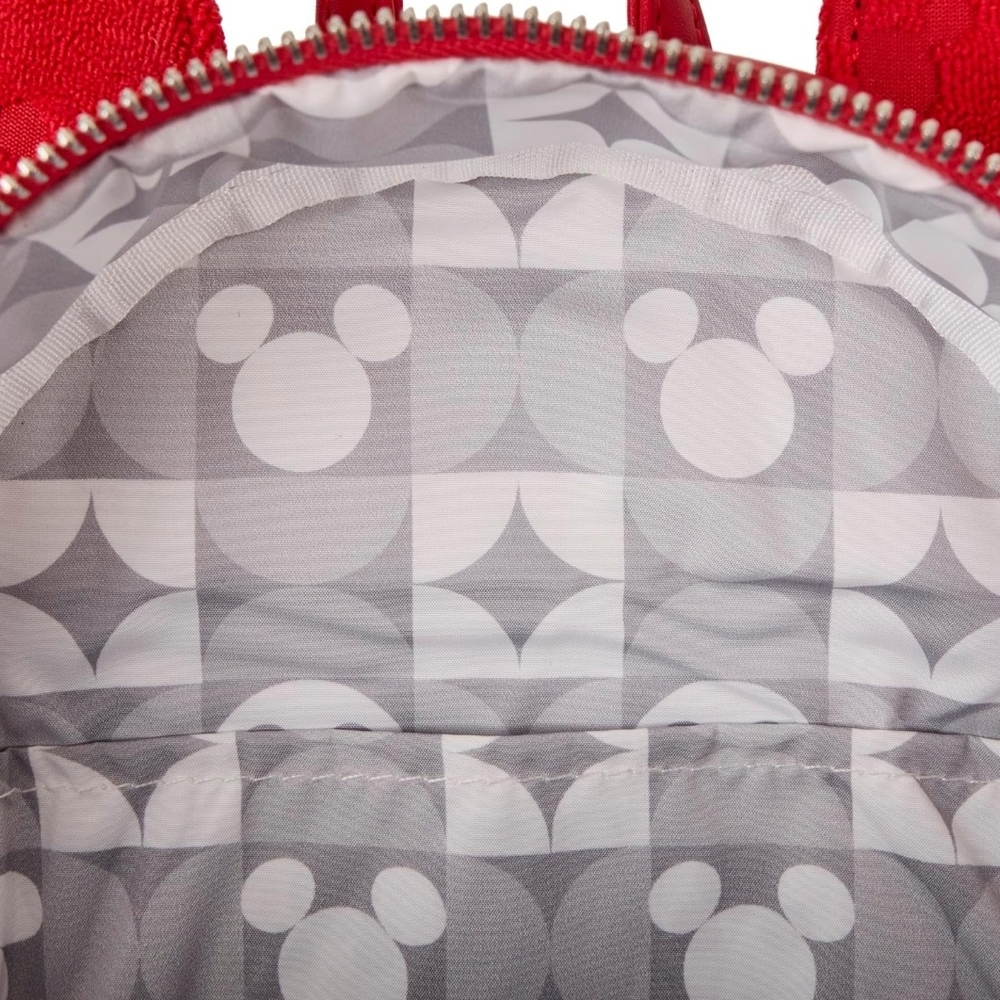 Loungefly Disney Mickey Ears Burnout Mini Backpack 2 PC EXCLUSIVE - Picture 4 of 4